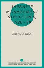 Japanese Management Structures, 1920–80