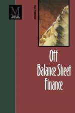 Off Balance Sheet Finance