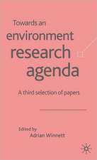 Towards an Environment Research Agenda