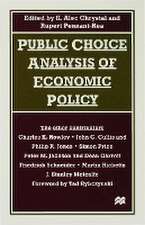 Public Choice Analysis of Economic Policy