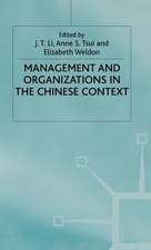 Management and Organizations in the Chinese Context