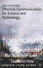 Effective Communication for Science and Technology