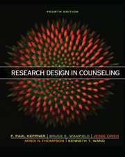 Wampold, B: Research Design in Counseling