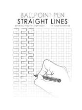 Ballpoint Pen STRAIGHT LINES Drawing Practice Copybook