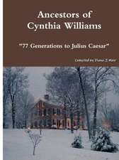 Ancestors of Cynthia Williams