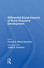 Differential Social Impacts Of Rural Resource Development