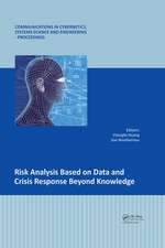 Risk Analysis Based on Data and Crisis Response Beyond Knowledge: Proceedings of the 7th International Conference on Risk Analysis and Crisis Response (RACR 2019), October 15-19, 2019, Athens, Greece