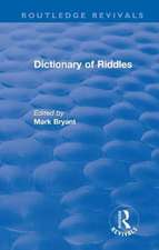 Dictionary of Riddles