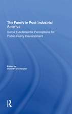 The Family In Postindustrial America: Some Fundamental Perceptions For Public Policy Development