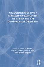 Organizational Behavior Management Approaches for Intellectual and Developmental Disabilities