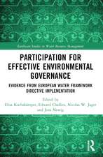 Participation for Effective Environmental Governance: Evidence from European Water Framework Directive Implementation