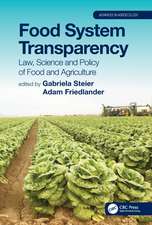 Food System Transparency: Law, Science and Policy of Food and Agriculture