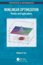 Nonlinear Optimization: Models and Applications