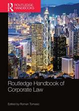 Routledge Handbook of Corporate Law