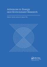 Advances in Energy and Environment Research