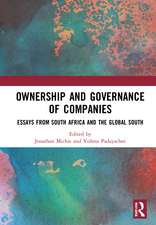 Ownership and Governance of Companies: Essays from South Africa and the Global South