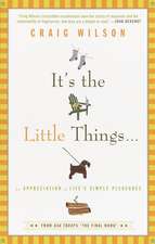 It's the Little Things . . .: An Appreciation of Life's Simple Pleasures