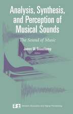 Analysis, Synthesis, and Perception of Musical Sounds