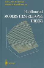 Handbook of Modern Item Response Theory