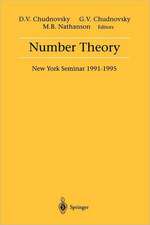 Number Theory: New York Seminar 1991–1995