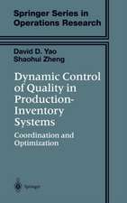 Dynamic Control of Quality in Production-Inventory Systems: Coordination and Optimization