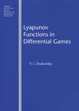 Lyapunov Functions in Differential Games