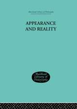 Appearance and Reality: A Metaphysical Essay