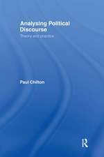 Analysing Political Discourse: Theory and Practice