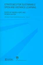 Strategies for Sustainable Open and Distance Learning: World Review of Distance Education and Open Learning: Volume 6