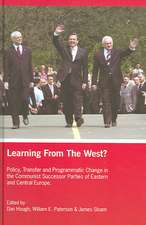 Learning from the West?: Policy Transfer and Programmatic Change in the Communist Successor Parties of East Central Europe