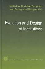 Evolution and Design of Institutions