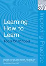 Learning How to Learn: Tools for Schools