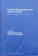 Conflict Management and African Politics: Ripeness, Bargaining, and Mediation