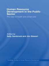 Human Resource Development in the Public Sector: The Case of Health and Social Care