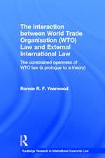 The Interaction between World Trade Organisation (WTO) Law and External International Law: The Constrained Openness of WTO Law (A Prologue to a Theory)