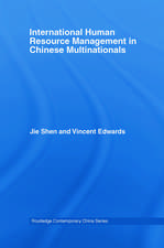 International Human Resource Management in Chinese Multinationals