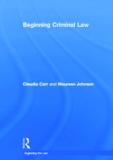 Beginning Criminal Law