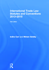 International Trade Law Statutes and Conventions 2013-2015