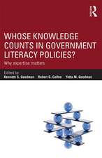 Whose Knowledge Counts in Government Literacy Policies?: Why Expertise Matters