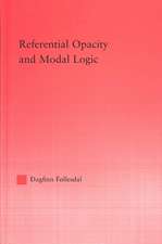 Referential Opacity and Modal Logic