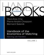 Handbook of the Economics of Matching