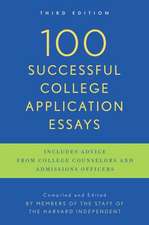 100 Successful College Application Essays