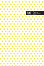 Dots Pattern Composition Notebook, Dotted Lines, Wide Ruled Medium Size 6 x 9 Inch (A5), 144 Sheets Yellow Cover