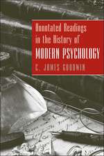 Annotated Readings in the History of Modern Psychology