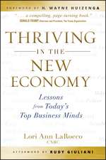 Thriving in the New Economy – Lessons from Today′s Top Business Minds