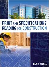 Print and Specifications Reading for Construction