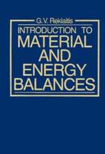 Introduction to Material & Energy Balances