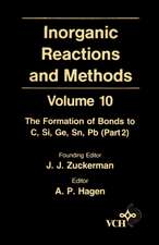 Inorganic Reactions and Methods V10 – Formation of Bonds to C, Si, Ge, Sn, Pb Pt 2