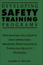 Developing Safety Training Programs