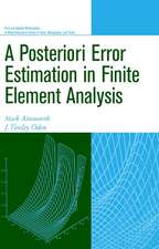 Posteriori Error Estimation